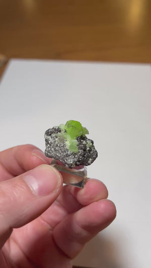 Green Diopside on Graphite Matrix from Mererani Tanzania – 11.1g