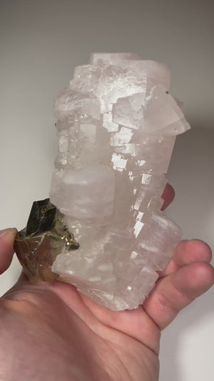 Chinese calcite pyrite collector display specimen