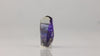transparent natural tanzanite crystal with color zoning