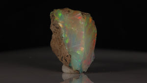 Ethiopian opal rough with strong color distribution