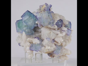 122g Beautiful Color Zoned Fluorite Specimen from China