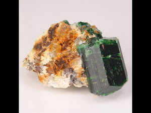 61.5g Green Tourmaline Crystal on Matrix from Tanzania