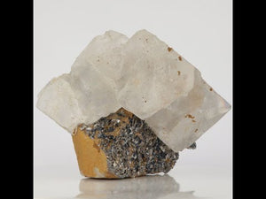498g Clear Fluorite Crystals and Arsenopyrite Specimen