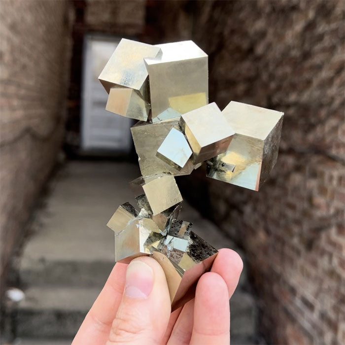 Pyrite Crystal Cluster