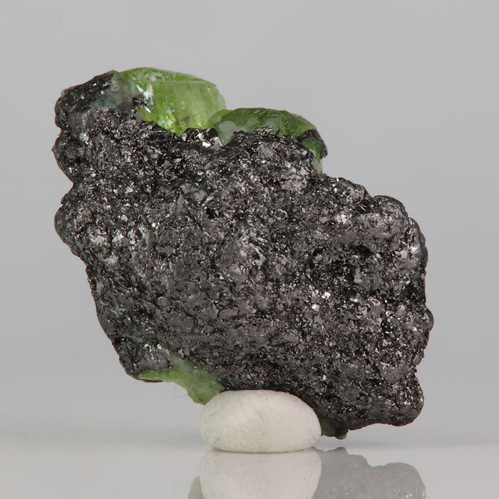 Tanzania diopside on graphite collector specimen