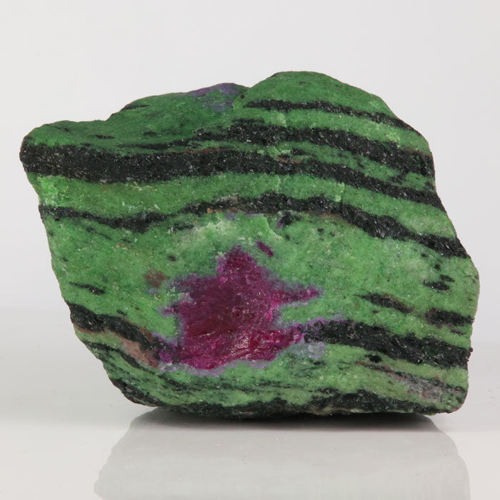 colorful ruby in zoisite mineral specimen