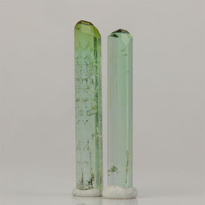 Congo tourmaline crystals showing prismatic growth and soft color