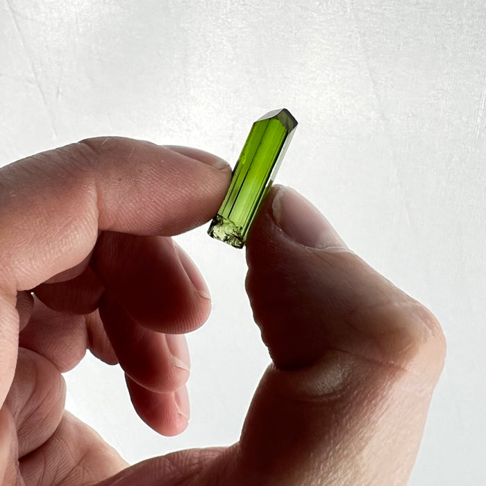 Deep Green Clean Tourmaline Crystal Specimen Congo