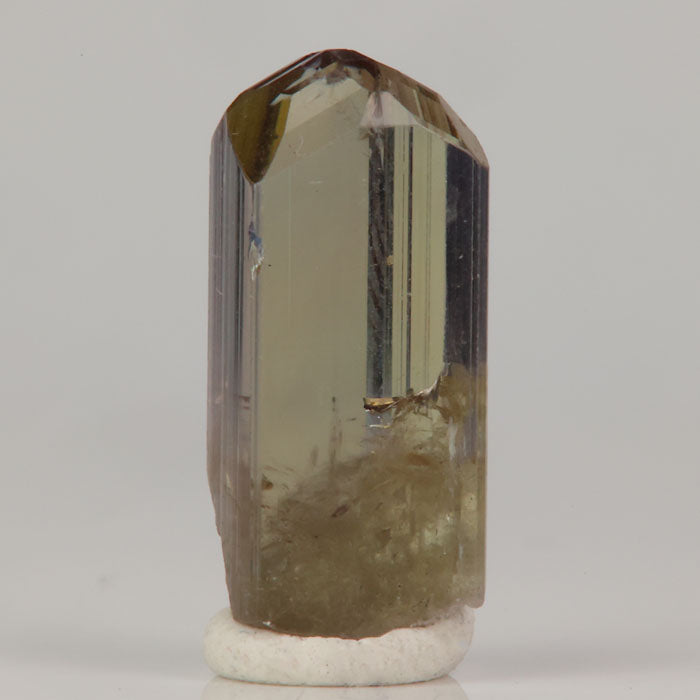 Merelani tanzanite crystal displaying trichroism and internal inclusions