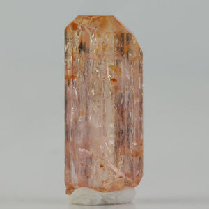 Natural pink-peach Chrome Topaz crystal