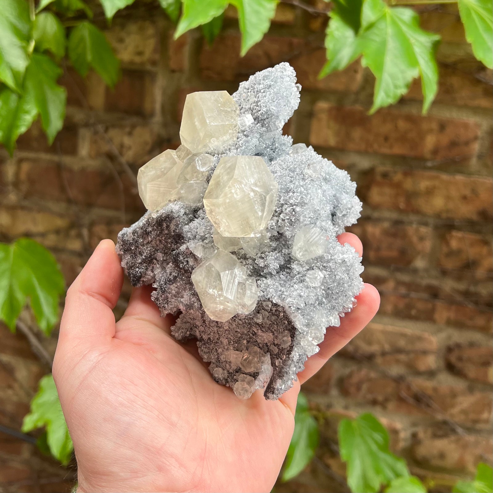 Calcite crystal cluster from Fujian China