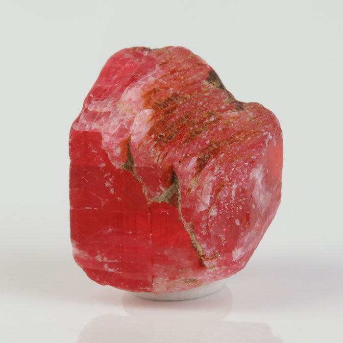 Bright Brazilian Rhodonite crystal with strong color