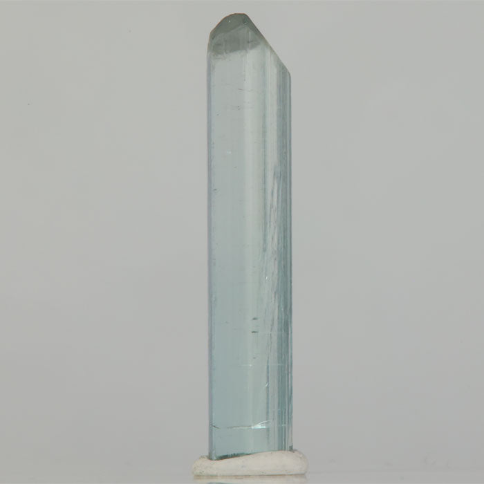 Slender sky-blue Elbaite Tourmaline specimen