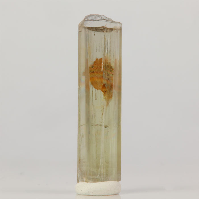 Transparent diaspore crystal specimen from Turkey with internal inclusion