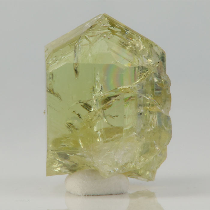 gemmy yellow zoisite crystal specimen from tanzania