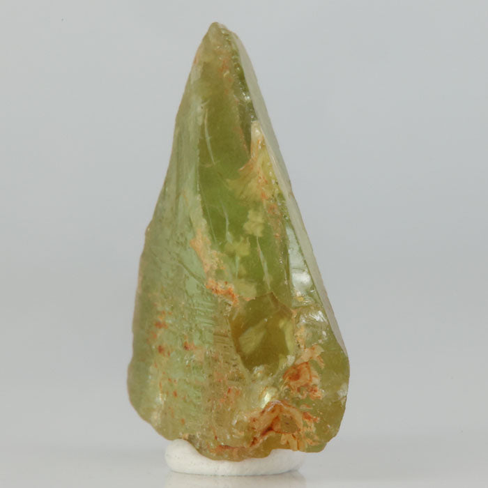 zimbabwe sphene specimen with etched surface texture and transparency