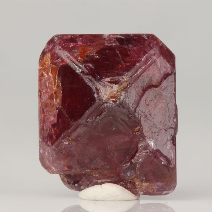 Zircon crystal from Sumbawanga Tanzania with reddish brown color and blocky form