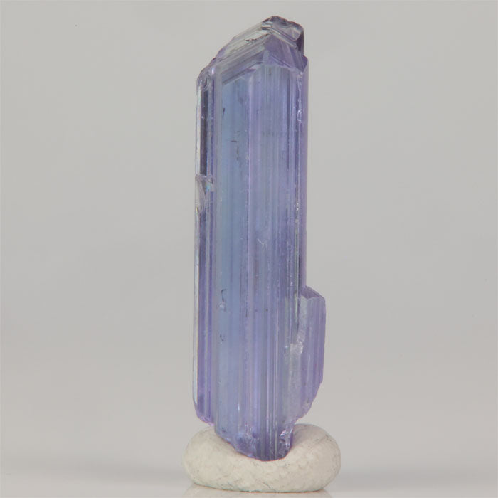 Unheated zoisite crystal with soft violet and blue color zoning