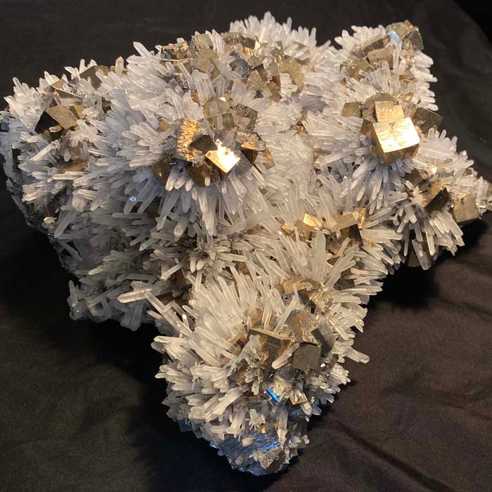 Museum Quality Pyrite & Quartz from Peru