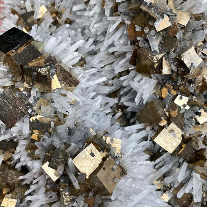 Museum Quality Pyrite & Quartz from Peru