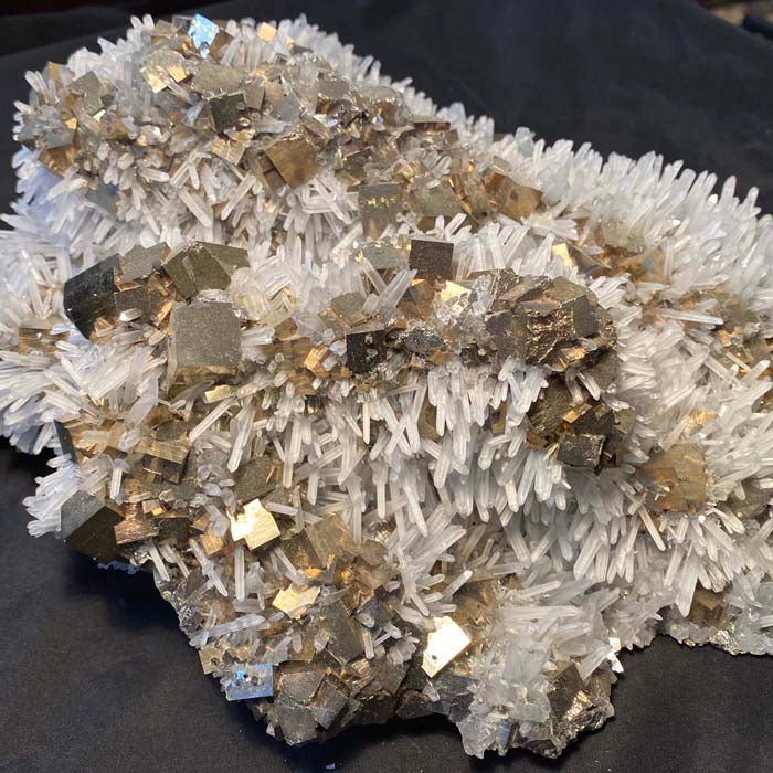 Museum Quality Pyrite & Quartz from Peru