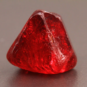Deep Red Triangular Spinel Crystal Raw Specimen