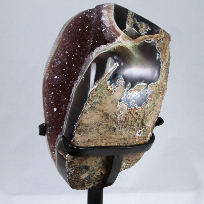 Amethyst Geode with Calcite