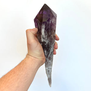 Natural terminated amethyst point