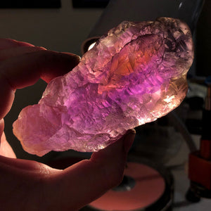 Natural Ametrine Crystal Amethyst Citrine Raw Bolivia