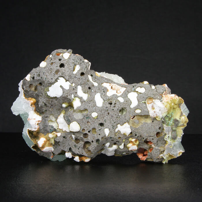 Green Apophyllite and Stilbite Mineral Specimen