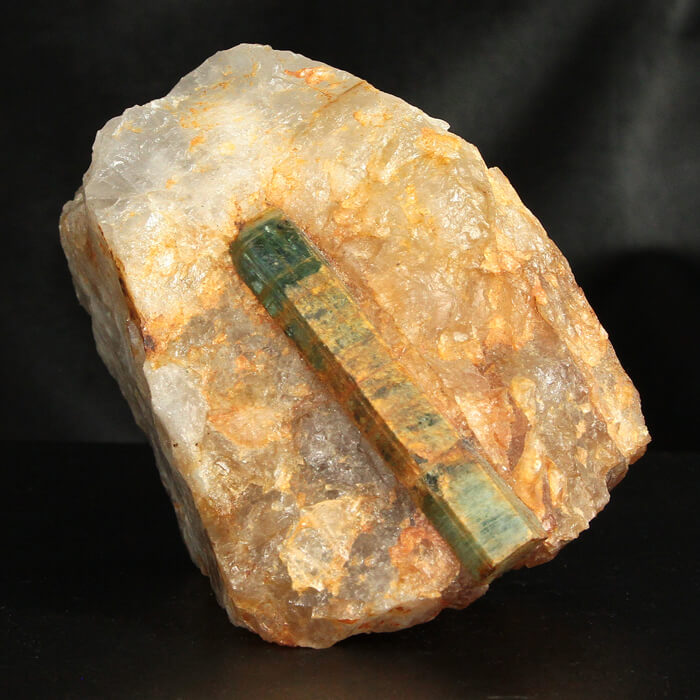 Aquamarine Crystal on Quartz Madagascar