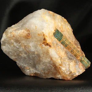 Aquamarine Crystal on Quartz