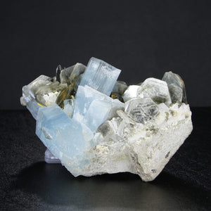 Aquamarine Crystals & Mica from Pakistan