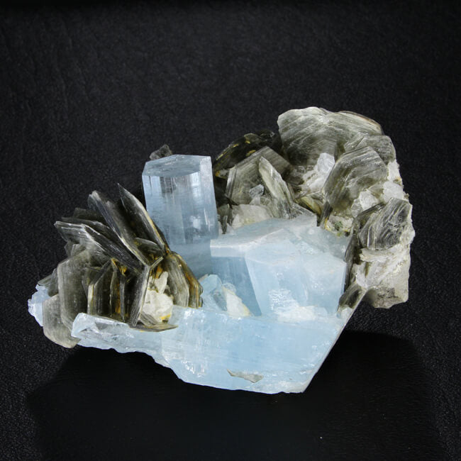 Raw Aquamarine Mica Mineral Specimen Pakistan