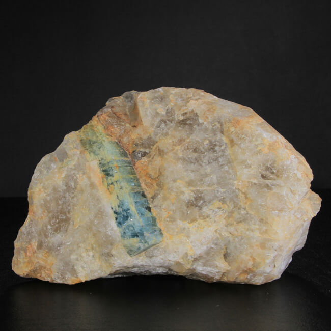 Aquamarine Crystal in Quartz from Madagascar