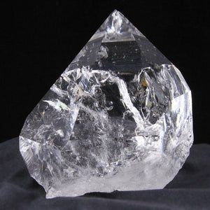 Natural Raw Clear Crystal Quartz Point from Arkansas Gemmy Large