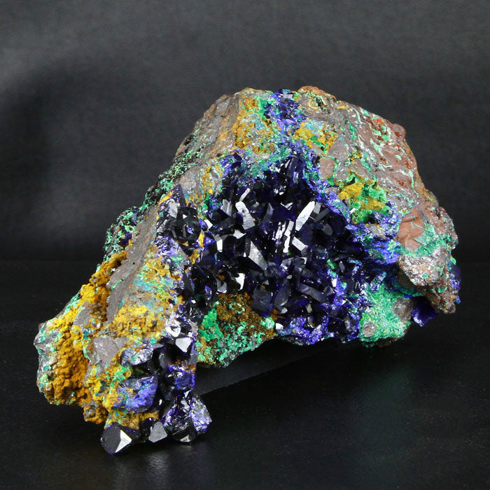 Deep Blue Azurite Crystal Specimen