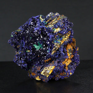 Shimmering Azurite Crystal Specimen