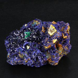 Shimmering Azurite Crystal Specimen