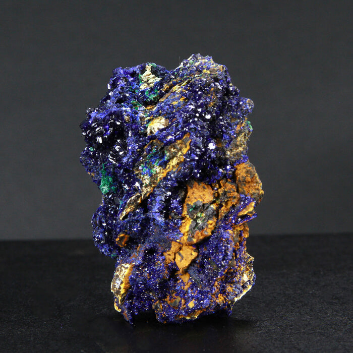 Shimmering Azurite Crystal Specimen