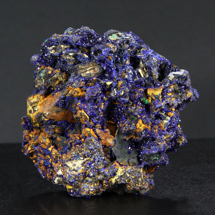 Shimmering Azurite Crystal Specimen
