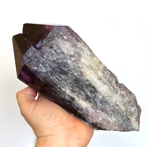 Large amethyst crystal specimen