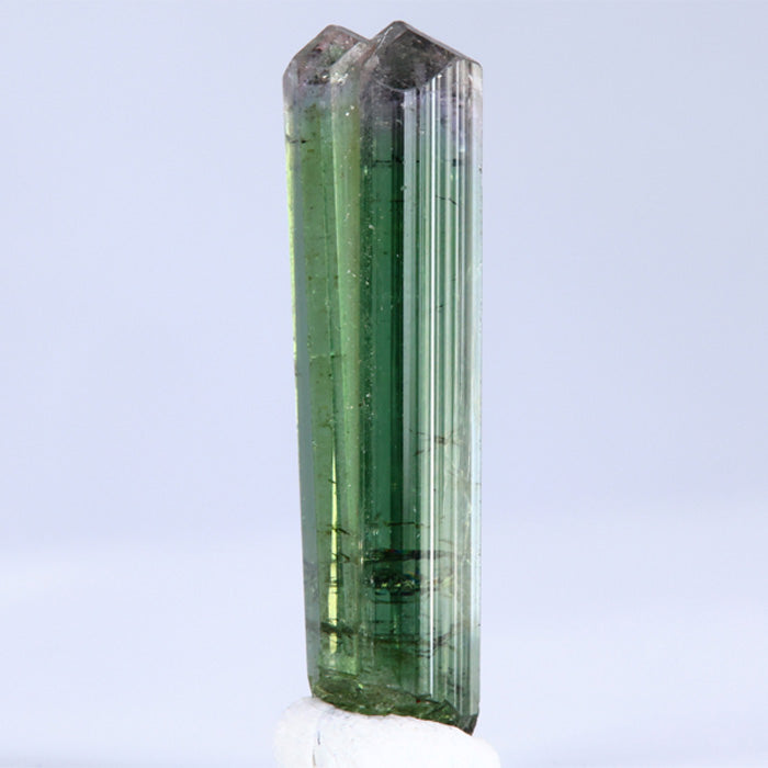 raw bi color tourmaline crystal brazil