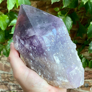 Raw Natural Purple Amethyst Crystal Point