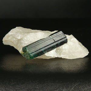 Blue Green Tourmaline Crystal in Quartz 2