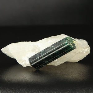 Blue Green Tourmaline Crystal in Quartz 5