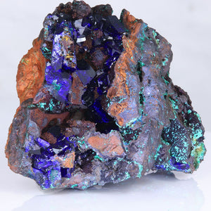 Raw Blue Azurite Crystal Specimen China