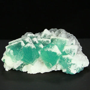 China Green Fluorite Crystals mineral Specimen