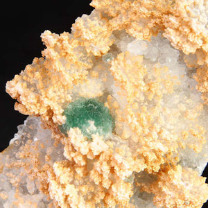 raw Fluorite on quartz mineral specimen
