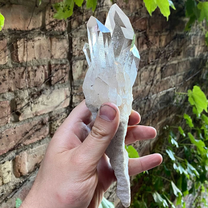 Arkansas Clear Quartz Crystals on Host Rock